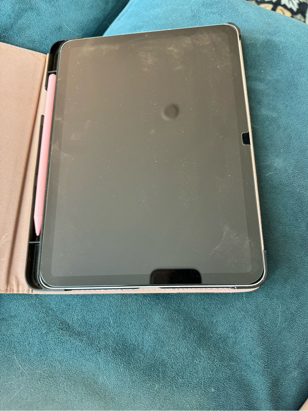 iPad Air 5th generation with stylus and case